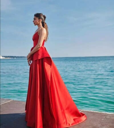 Deepika padukone mesmerise in dramatic gown on the 75 cannes film festival red carpet*